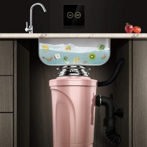 SSZZ Broyeur de déchets Alimentaires - Broyeur Cuisine Cuisine évier,  Commutateur d'air, Peut être connecté au Lave-Vaisselle