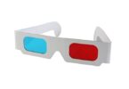 une lunette 3D bleu et rouge