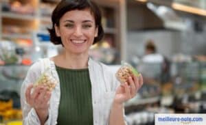 une femme a acheté des friandises