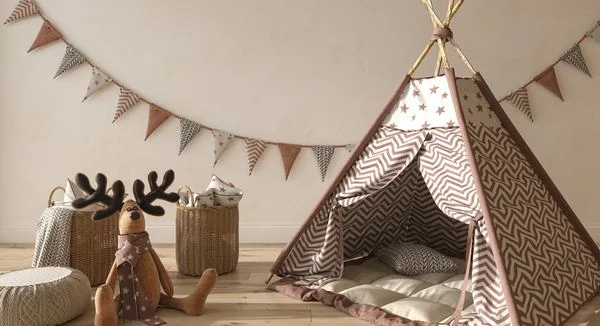 Une chambre pour enfant style scandinave